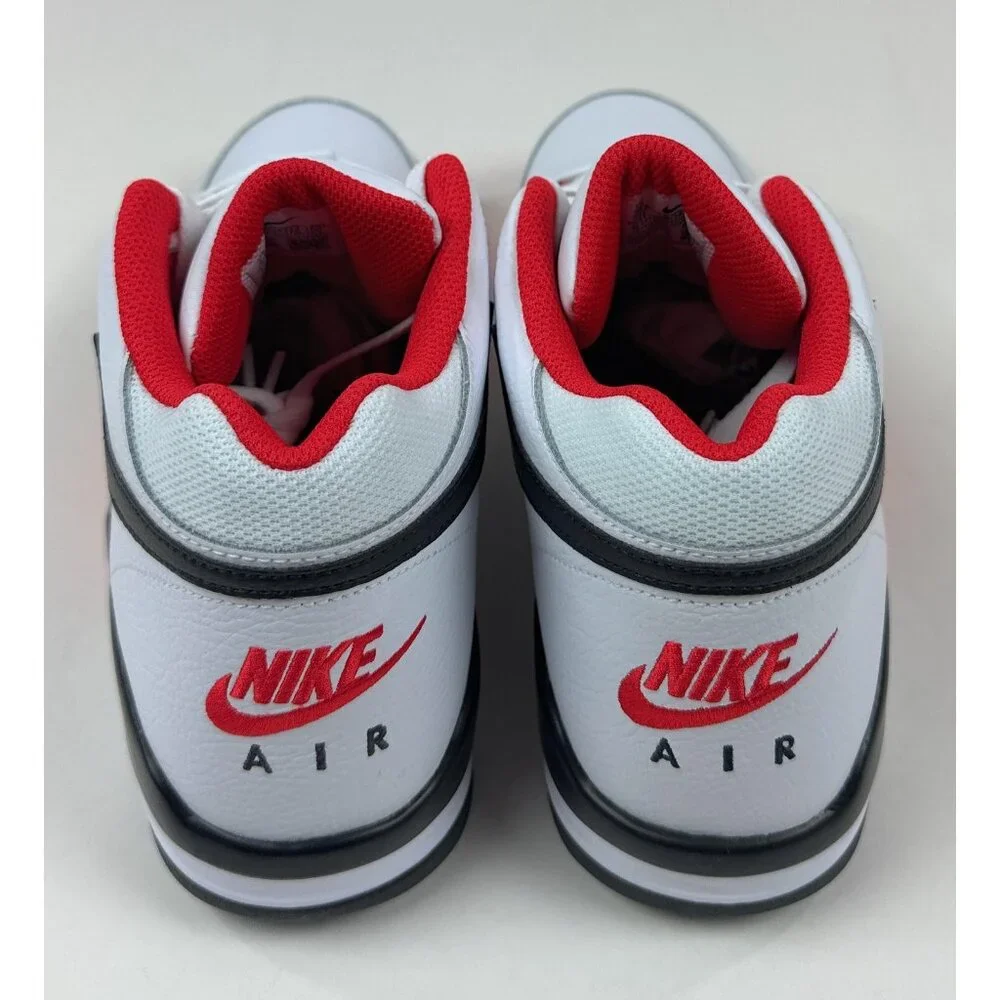 Nike Air Flight Legacy Mens 9 White Black Basketball Shoes Sneakers BQ4212-100 - Picture 7 of 9